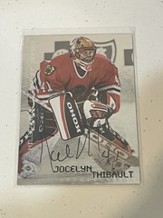 1999-00 Be A Player Millenium Signature Series Auto #61 Jocelyn Thibault Blackhawks